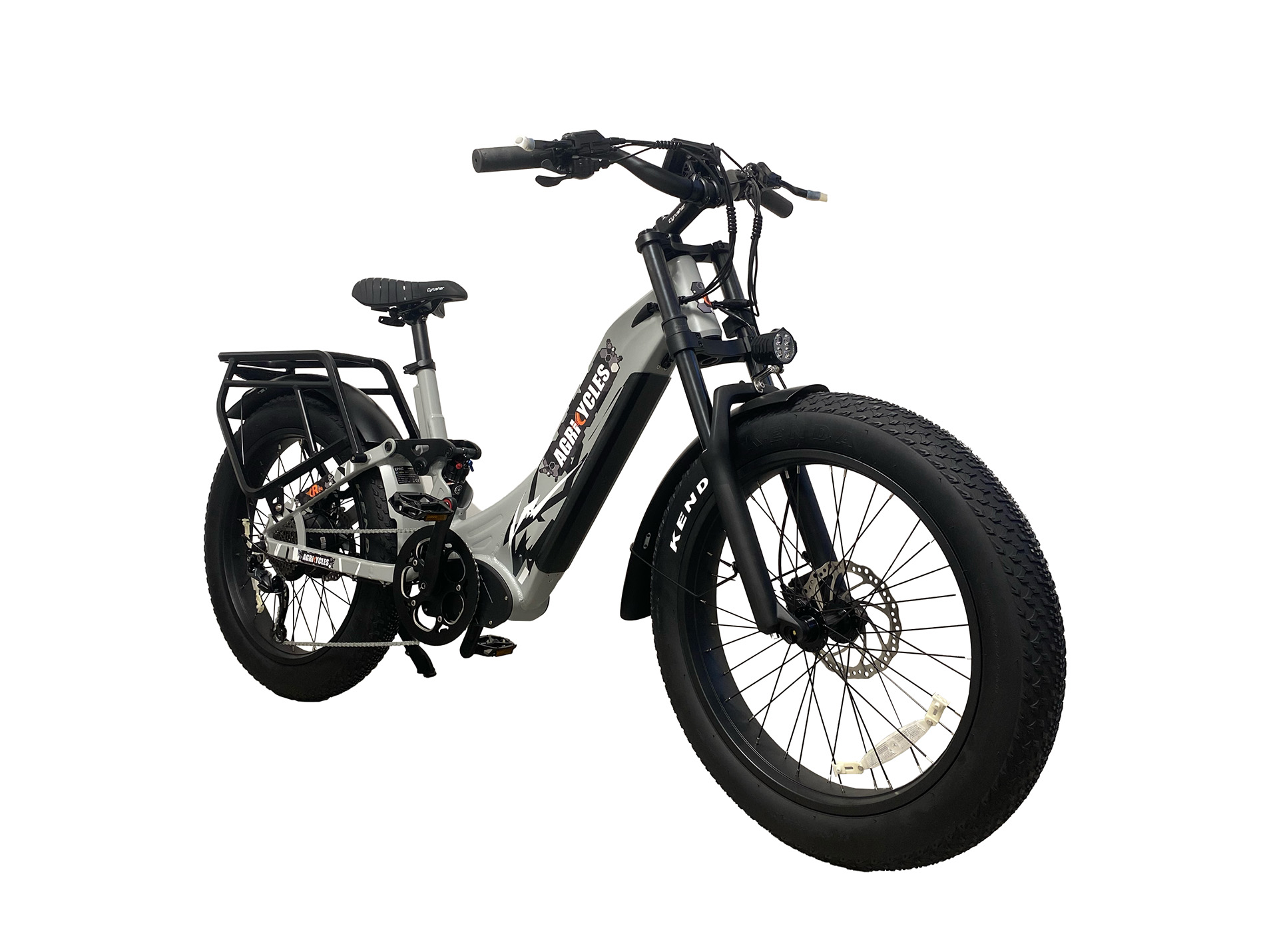 Vélo électrique tout-terrain AGRICYLCLES CR24 orange